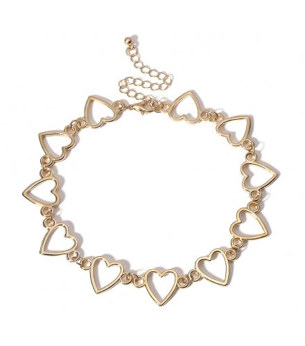 N2084 - Geometric simple hollow Necklace